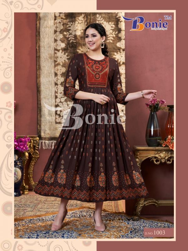 Bonie Laila Rayon Designer Exclusive Kurti Collection